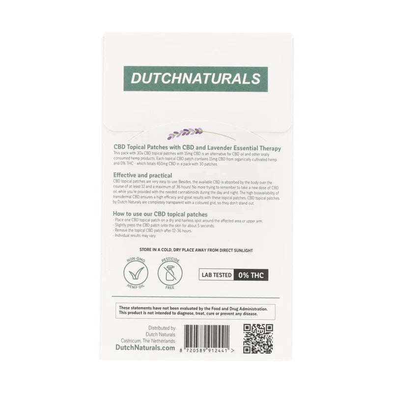 CBD Sleep Patches with Lavender - 30 x 15 mg