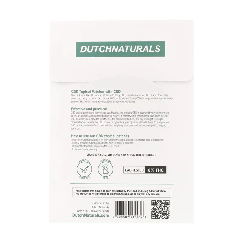 CBD Topical Patches - Extra Strong - 30 x 30 mg