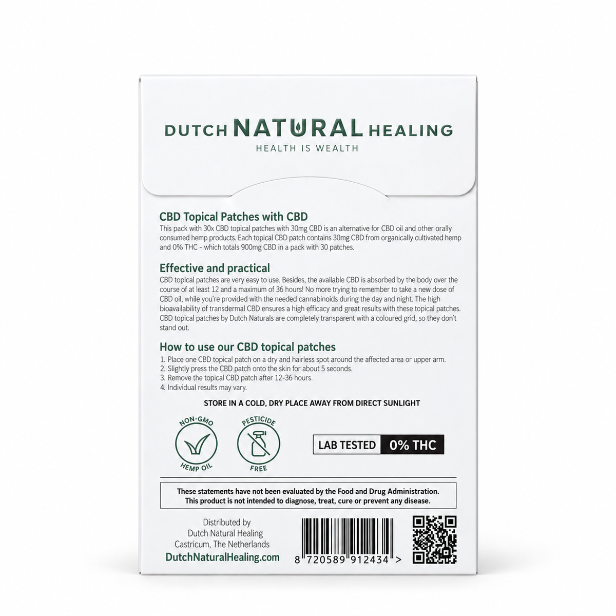 CBD Topical Patches - Extra Strong (30mg)